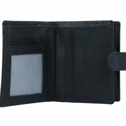 Outlet Spikes & Sparrow Geldbörse RFID Leder 8 cm black