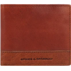 Spikes & Sparrow Herrengeldbörsen Querformat<Geldbörse RFID Leder 11 cm brandy