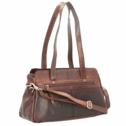 Spikes & Sparrow Schultertaschen|Henkeltaschen<Schultertasche Leder 34 cm darkbrown