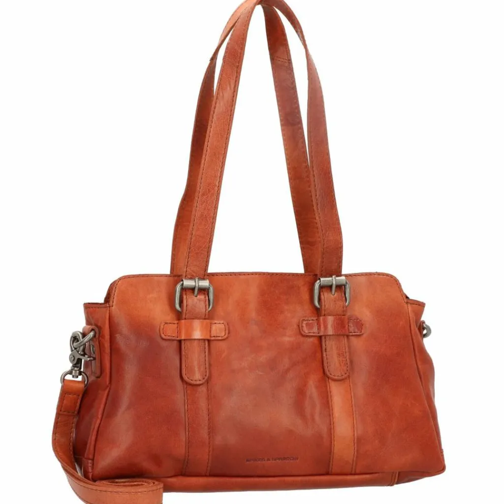 Spikes & Sparrow Schultertaschen|Henkeltaschen<Schultertasche Leder 34 cm brandy