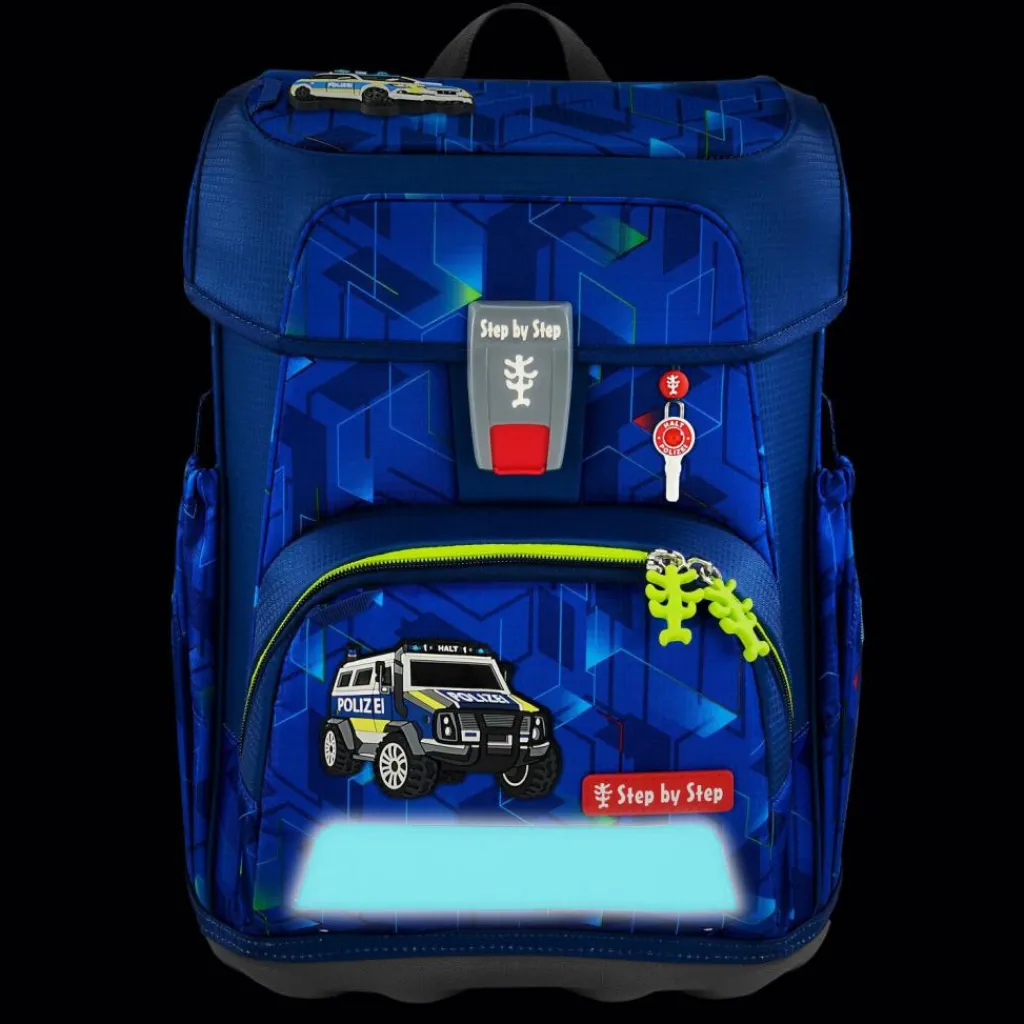 Online Step by Step Cloud Schulranzen-Set 5-teilig Police Truck Charly