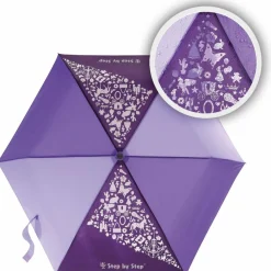 Step by Step Kinderschirme|Taschenschirme<Magic Rain Effect Kinder Taschenschirm 22,5 cm purple