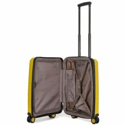 Best Stratic Bright+ 4 Rollen Kabinentrolley S 55 cm mit Dehnfalte yellow gold