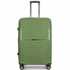 Stratic Hartgepäck|4-Rollen Koffer<Bright+ 4 Rollen Trolley L 76 cm mit Dehnfalte olive