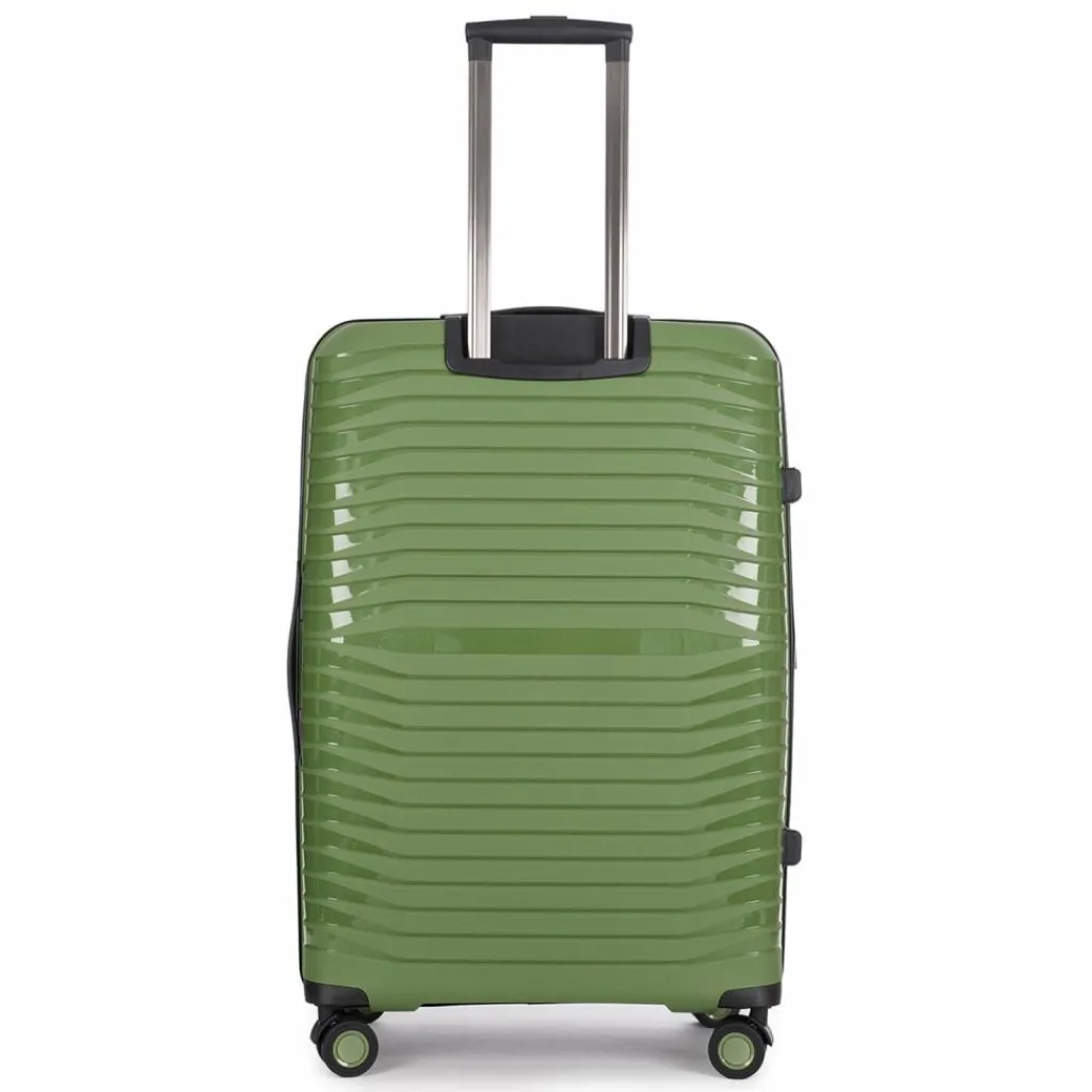 Stratic Hartgepäck|4-Rollen Koffer<Bright+ 4 Rollen Trolley L 76 cm mit Dehnfalte olive