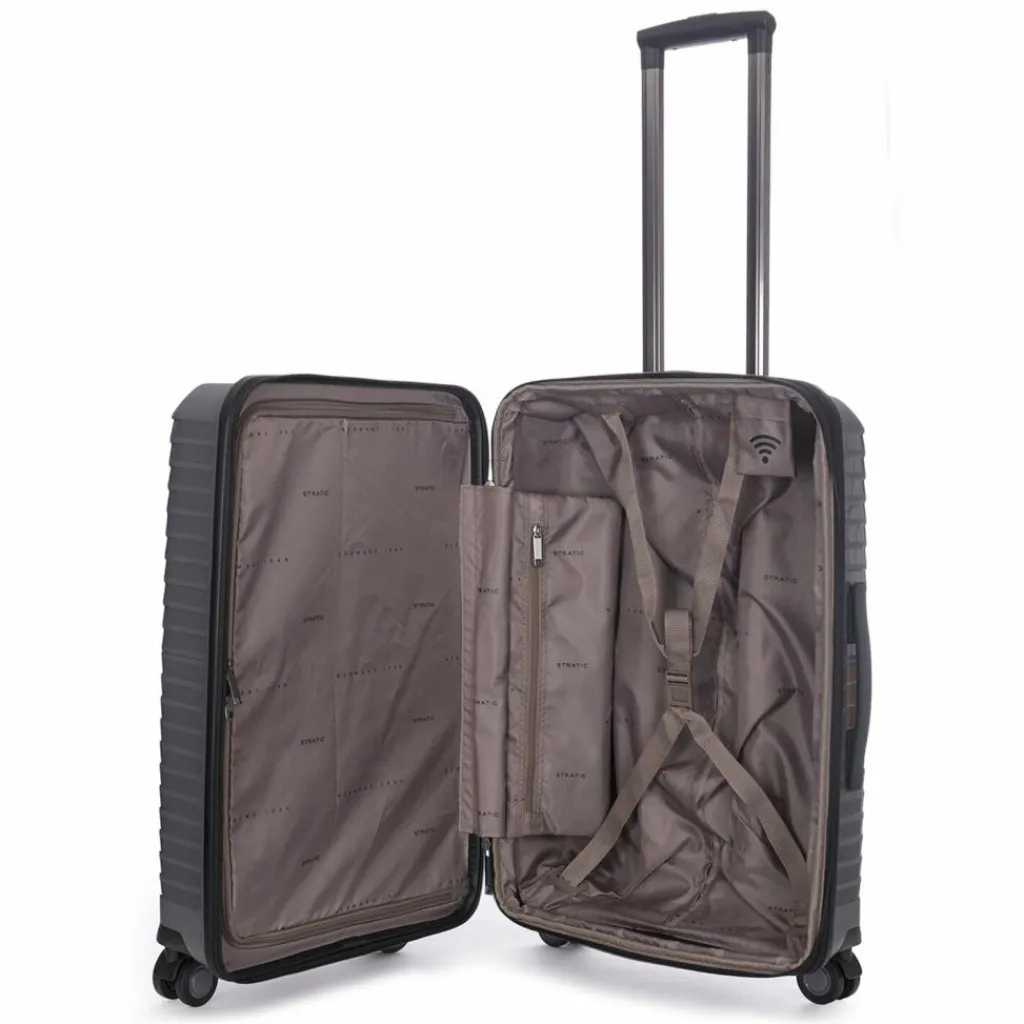 Stratic Bright+ 4 Rollen Trolley M 66 cm mit Dehnfalte