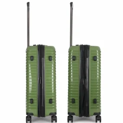 Best Stratic Bright+ 4 Rollen Trolley M 66 cm mit Dehnfalte olive