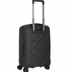 Best Stratic Leather & More 4 Rollen Kabinentrolley 55 cm Laptopfach matt black