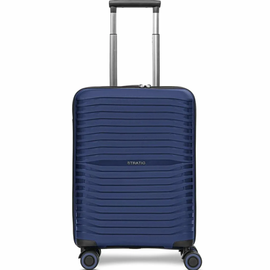 Stratic Hartgepäck Kabinengepäck|4-Rollen Kabinentrolleys<Shine 4 Rollen Kabinentrolley 55 cm navy blue