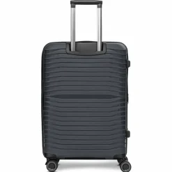 Stratic Hartgepäck|4-Rollen Koffer<Shine 4 Rollen Trolley 65 cm mit Dehnfalte black