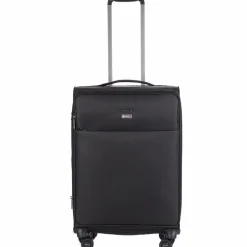 New Stratic Light + 4 Rollen Trolley 68 cm mit Dehnfalte black