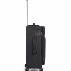 New Stratic Light + 4 Rollen Trolley 68 cm mit Dehnfalte black