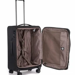 New Stratic Light + 4 Rollen Trolley 68 cm mit Dehnfalte black