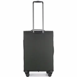 Stratic Weichgepäck|4-Rollen Koffer<Light + 4 Rollen Trolley 68 cm mit Dehnfalte dark green