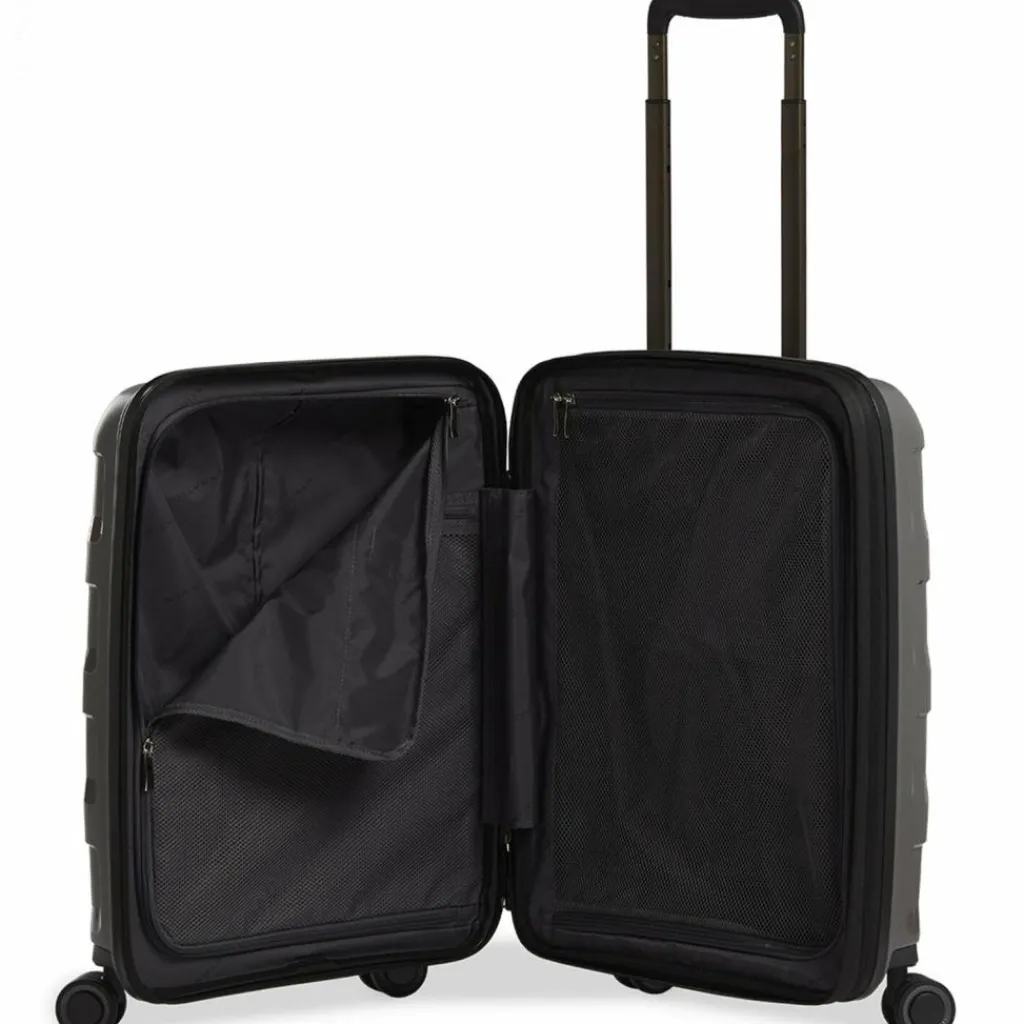 Hot Stratic Straw + 4-Rollen Kabinentrolley 55 cm dark grey