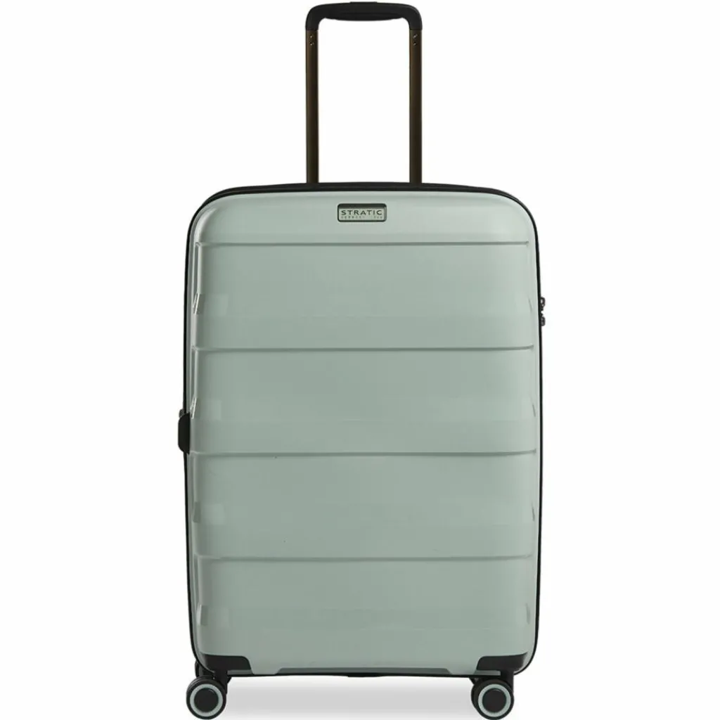 Stratic Hartgepäck|4-Rollen Koffer<Straw + 4-Rollen Trolley 65 cm mint