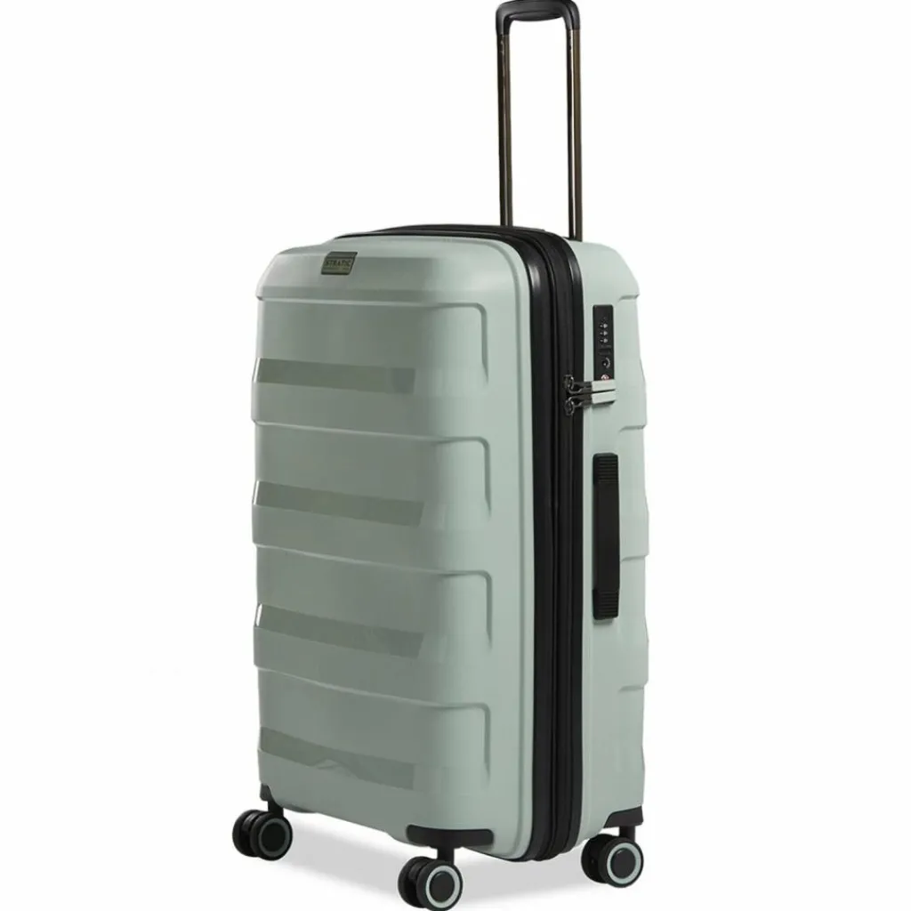 Stratic Hartgepäck|4-Rollen Koffer<Straw + 4-Rollen Trolley 65 cm mint