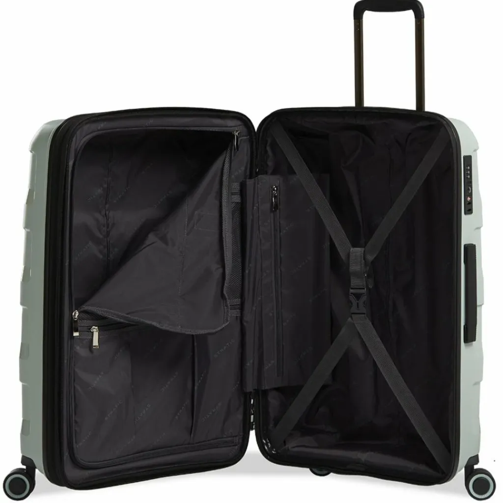 Stratic Hartgepäck|4-Rollen Koffer<Straw + 4-Rollen Trolley 65 cm mint