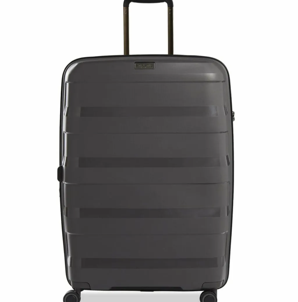 Stratic Hartgepäck|4-Rollen Koffer<Straw + 4-Rollen Trolley 75 cm dark grey