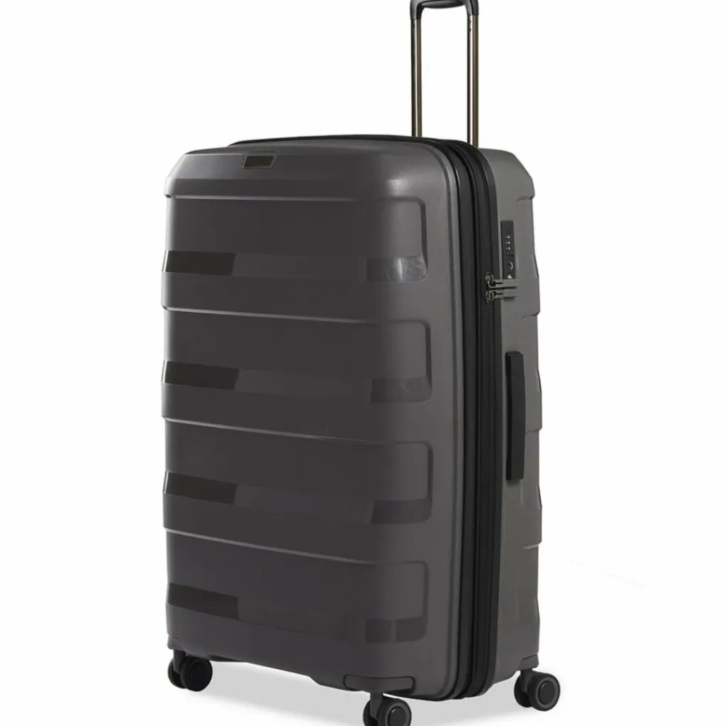 Stratic Hartgepäck|4-Rollen Koffer<Straw + 4-Rollen Trolley 75 cm dark grey