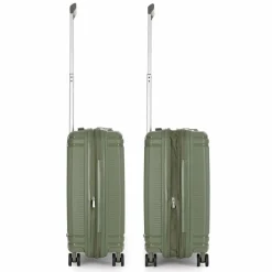 Stratic Hartgepäck Kabinengepäck|4-Rollen Kabinentrolleys<Straw T 4 Rollen Kabinentrolley S 54 cm mit Dehnfalte olive