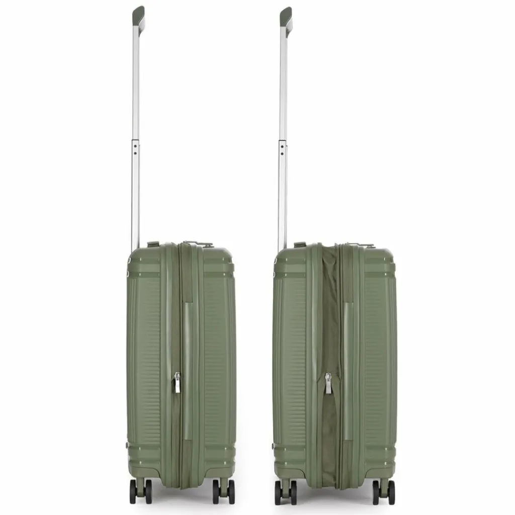 Stratic Hartgepäck Kabinengepäck|4-Rollen Kabinentrolleys<Straw T 4 Rollen Kabinentrolley S 54 cm mit Dehnfalte olive