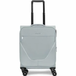 Stratic Weichgepäck Kabinengepäck|Weichgepäck<taska 4-Rollen Kabinentrolley S 55 cm mit Dehnfalte grey