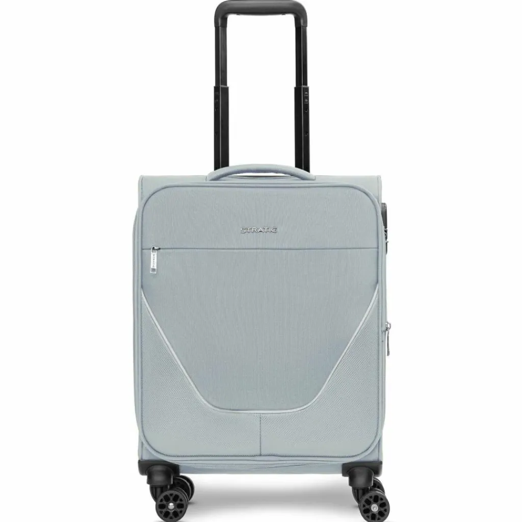 Stratic Weichgepäck Kabinengepäck|Weichgepäck<taska 4-Rollen Kabinentrolley S 55 cm mit Dehnfalte grey