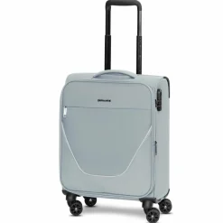 Stratic Weichgepäck Kabinengepäck|Weichgepäck<taska 4-Rollen Kabinentrolley S 55 cm mit Dehnfalte grey