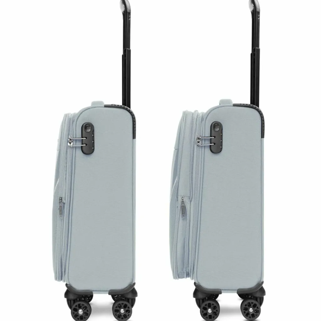 Stratic Weichgepäck Kabinengepäck|Weichgepäck<taska 4-Rollen Kabinentrolley S 55 cm mit Dehnfalte grey