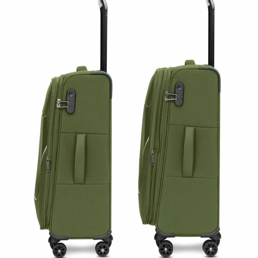 Stratic Weichgepäck|4-Rollen Koffer<taska 4-Rollen Trolley M 65 cm mit Dehnfalte olive