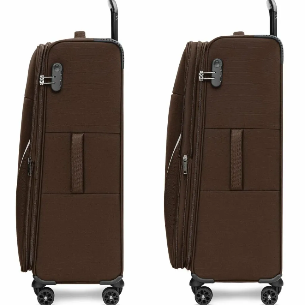 Best Stratic taska 4-Rollen Trolley L 76 cm mit Dehnfalte coffee