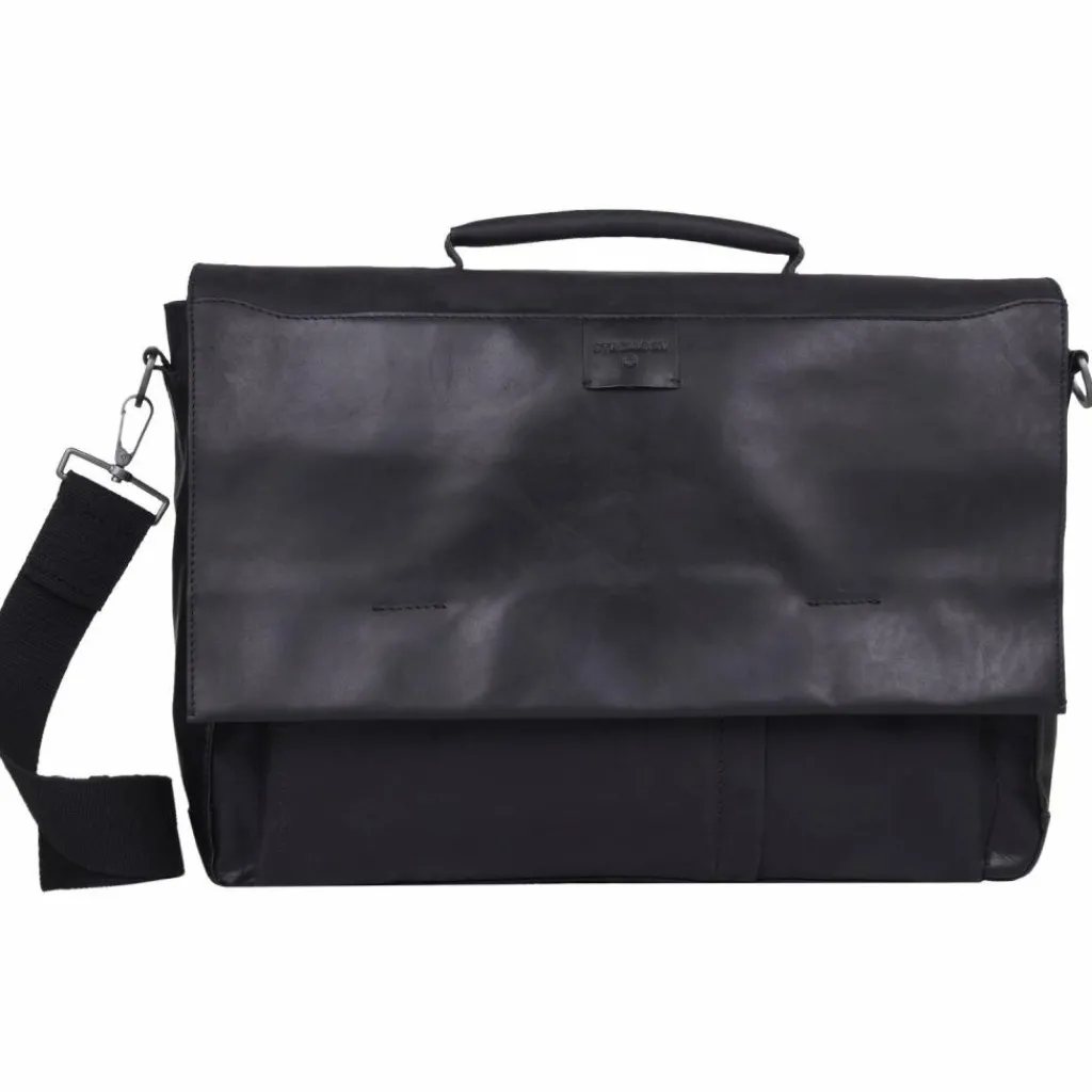 Strellson Laptoptaschen|Aktentaschen<Brick Lane Aktentasche Leder 41 cm Laptopfach black