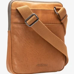 Strellson Umhängetaschen<Hyde Park Brian Umhängetasche Leder 22 cm cognac