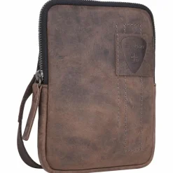 Strellson Umhängetaschen<Richmond Brian Umhängetasche Leder 13 cm darkbrown