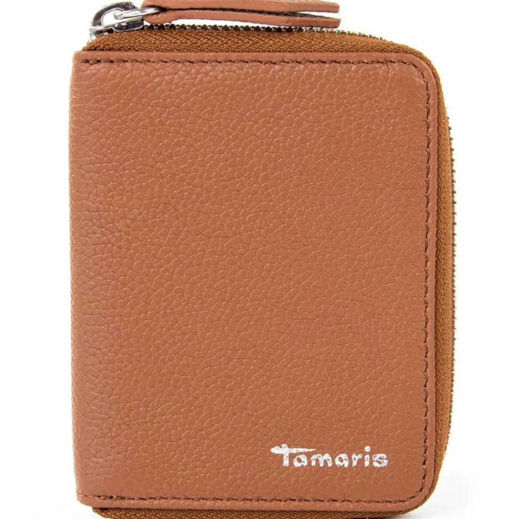 Tamaris Damengeldbörsen Hochformat<Amanda Geldbörse Leder 8,5 cm cognac