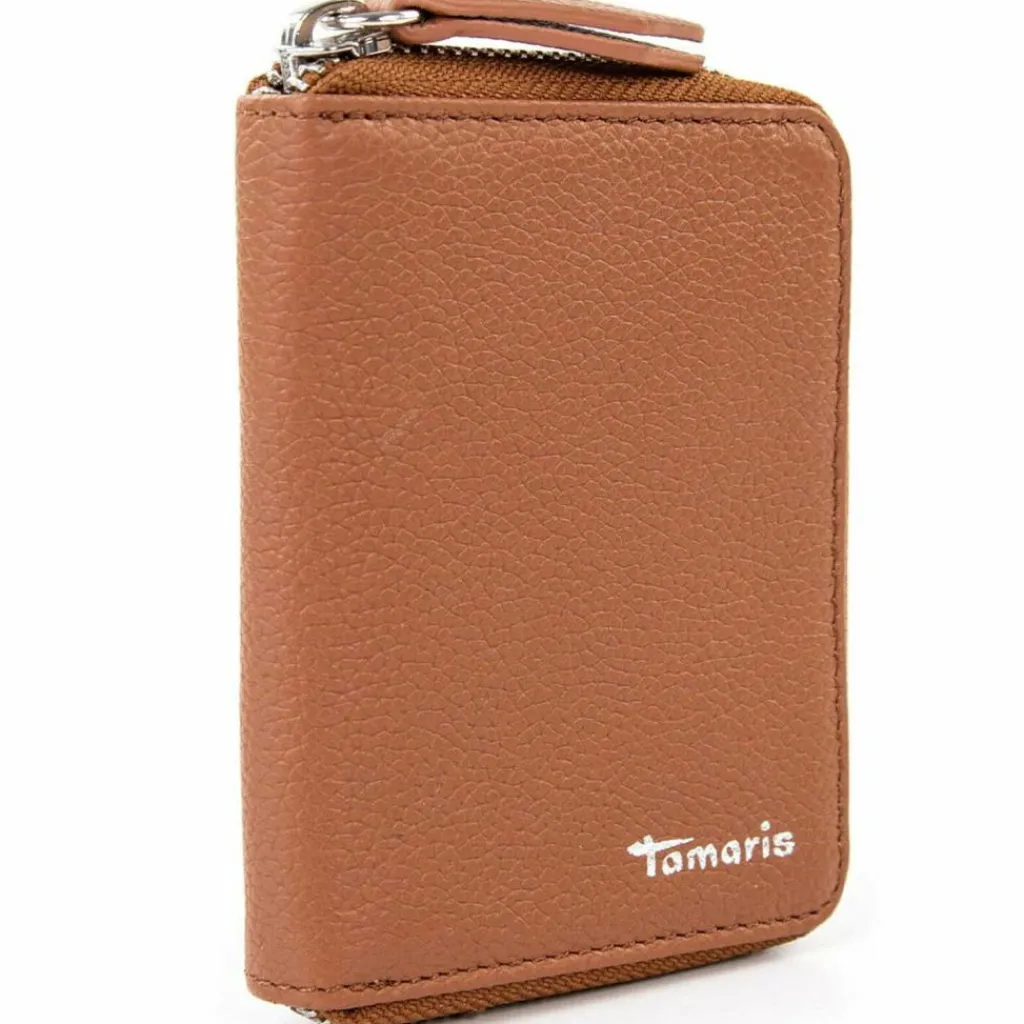 Tamaris Damengeldbörsen Hochformat<Amanda Geldbörse Leder 8,5 cm cognac