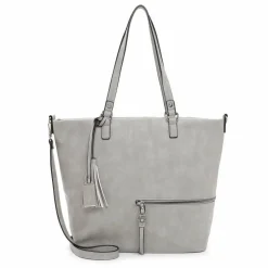 Tamaris Shopper|Schultertaschen<Nele Shopper Tasche 42 cm lightgrey