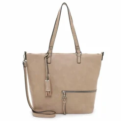 Tamaris Shopper|Schultertaschen<Nele Shopper Tasche 42 cm taupe