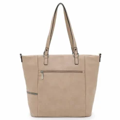 Tamaris Shopper|Schultertaschen<Nele Shopper Tasche 42 cm taupe