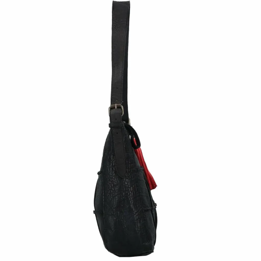 Taschendieb Wien Henkeltaschen|Schultertaschen<Malvengasse Schultertasche Leder 31 cm black bean
