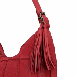 Taschendieb Wien Henkeltaschen|Schultertaschen<Malvengasse Schultertasche Leder 31 cm red solid