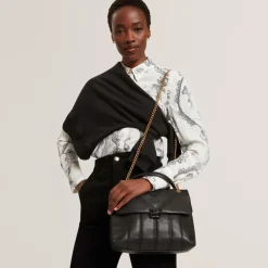 Ted Baker Schultertaschen<Anileah Schultertasche Leder 26 cm black