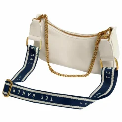 New Ted Baker Essiy Schultertasche Leder 25 cm ecru