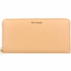 Clearance Ted Baker Garcey Geldbörse Leder 19 cm camel