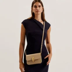 Sale Ted Baker Kkaysa Schultertasche Leder 20 cm taupe