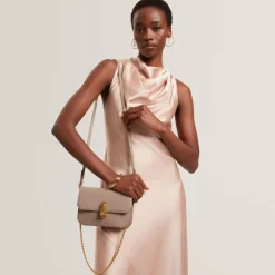 Discount Ted Baker Kkelli Umhängetasche Leder 20 cm taupe