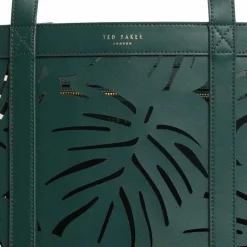 Hot Ted Baker Leiian Shopper Tasche Leder 46 cm green