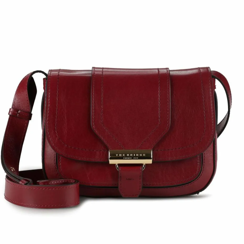 The Bridge Umhängetaschen<BENEDETTA Umhängetasche Leder 24 cm dark red