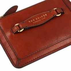 The Bridge Damengeldbörsen Querformat<Bettina Geldbörse RFID Schutz Leder 13 cm marrone